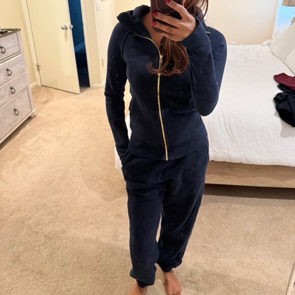 Lululemon Navy Blue Zip up Hoodie & Pants - Picture 1 of 8